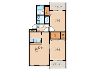 エスベランサ南小倉の物件間取画像